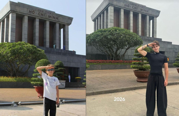 Chàng trai Pháp bày tỏ tình yêu Việt Nam bằng ảnh chụp ở Lăng Bác sau 13 năm
