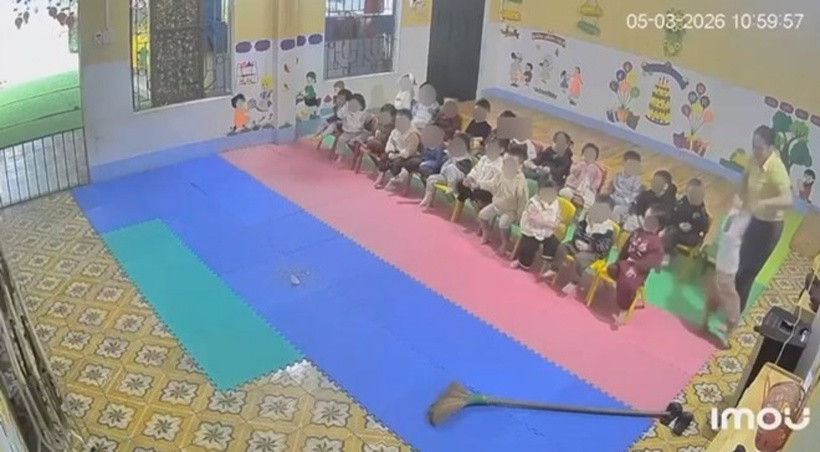 Giáo viên có hành vi thô bạo với trẻ mầm non bị cho nghỉ việc. Ảnh: Lao Động.