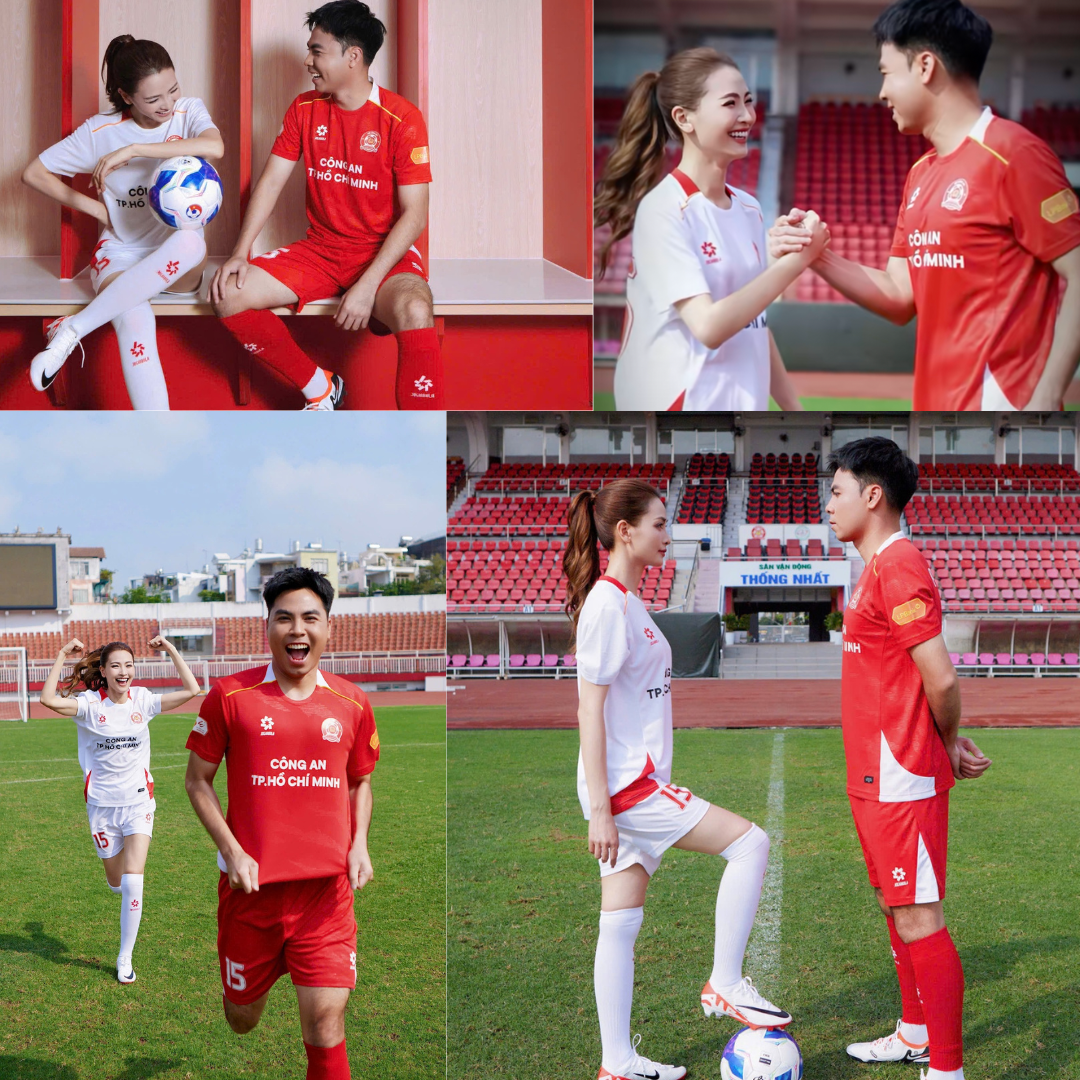 brown modern happy family photo collage