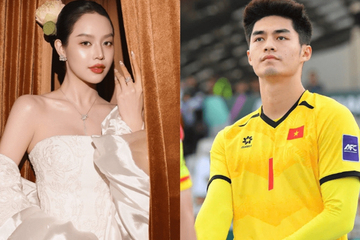 Màn tương tác của thủ môn Trần Trung Kiên với Hoa hậu Thanh Thủy gây xôn xao