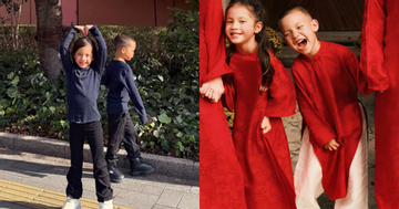Bắt gặp khoảnh khắc đáng yêu của cặp song sinh nhà Hồ Ngọc Hà trên đường phố Nhật Bản