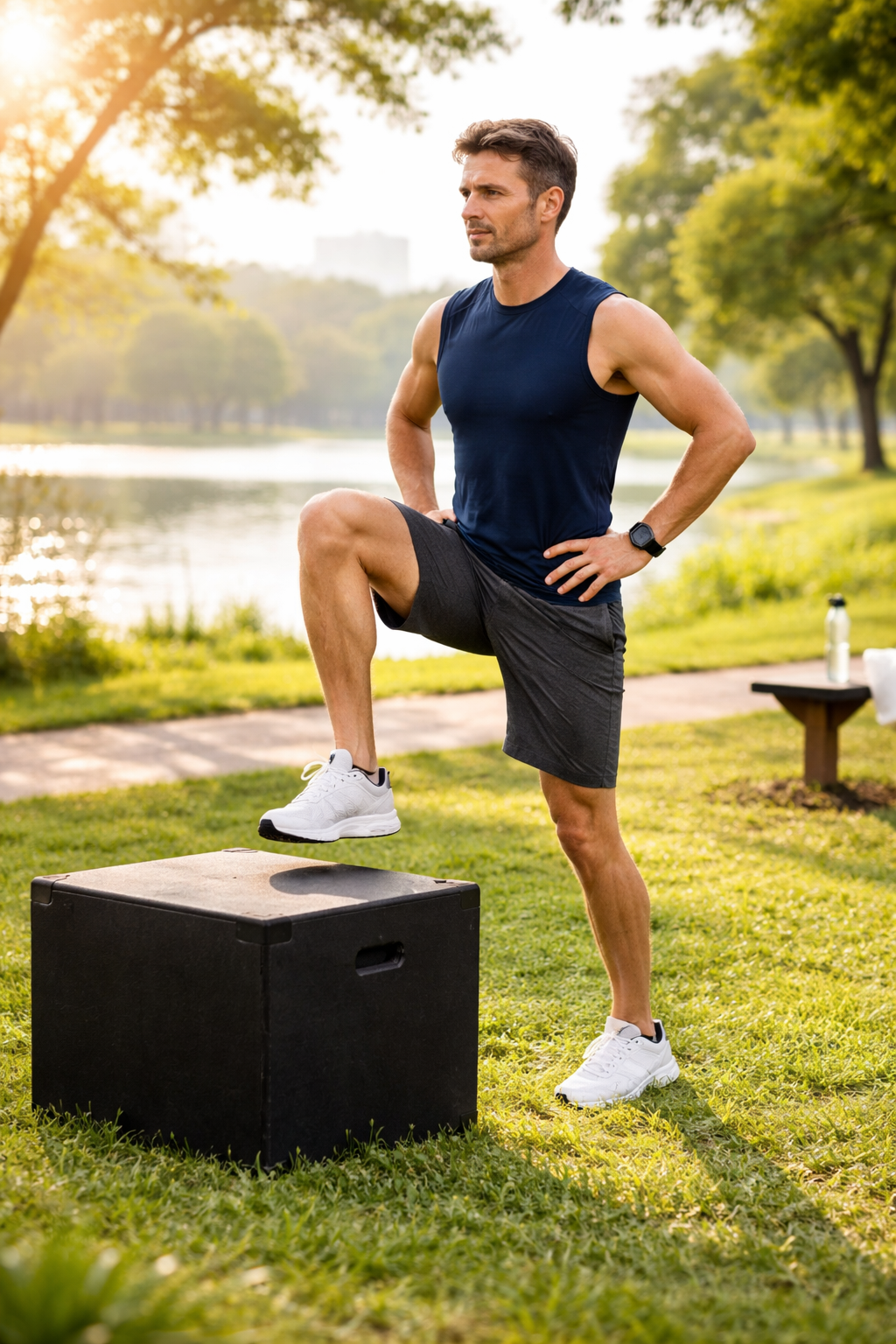 Bài tập đứng 7 phút giúp giảm mỡ vùng hông sau tuổi 45- Ảnh 6.