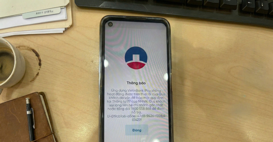 Sau 1/3, iPhone lock, điện thoại xách tay vẫn dùng app ngân hàng bình thường