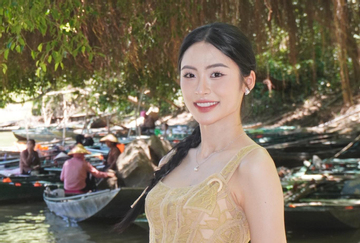 Á hậu quê Hải Phòng tăng 6 kg, vóc dáng 'mình hạc xương mai' thay đổi thế nào?