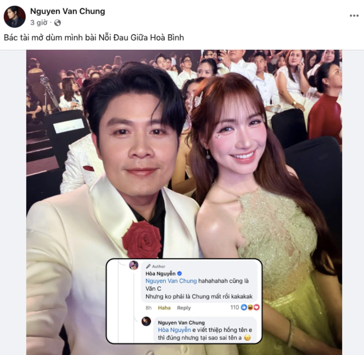 Hòa Minzy công khai bạn trai , phản ứng hài hước từ nhạc sĩ Nguyễn Văn Chung - Ảnh 1.