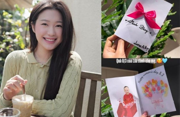Doãn Hải My gây sốt với nhan sắc trong veo chuẩn tiểu thư Hà thành, khoe món quà 8/3 đẹp nhất, người tặng không phải Đoàn Văn Hậu