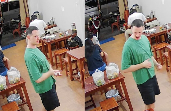 Chàng Tây vỗ bụng đen đét khen món bún bò Huế khiến dân mạng cười bò