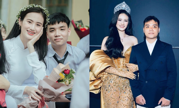 Mối tình 9 năm bền chặt của Hoa hậu Ý Nhi và bạn trai học cùng cấp 3