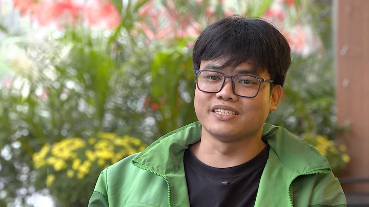 Anh Thiều Long Trọng. (Ảnh: cắt từ clip VTV7)