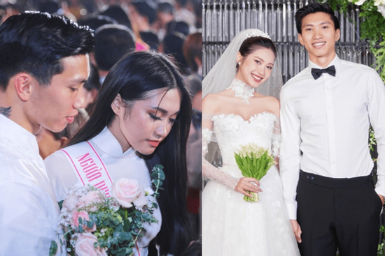 Chuyện tình Văn Hậu - Hải My: Từ công khai sánh đôi ở cuộc thi Hoa hậu đến đám cưới cổ tích náo loạn MXH