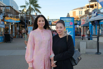 NTK Linh San tiết lộ tình trạng hôn nhân của Phạm Hương tại Mỹ