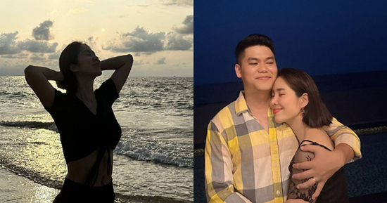 Cùng chồng trẻ đi chơi, Lê Phương khoe diện mạo gợi cảm