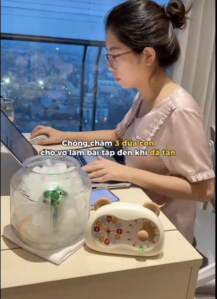 Trào lưu kỳ lạ 'học đến khi đá tan' của gen Z gây bão mạng xã hội - 1