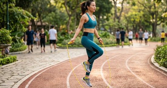 4 kỹ thuật nhảy dây chuẩn giúp đôi chân thon gọn