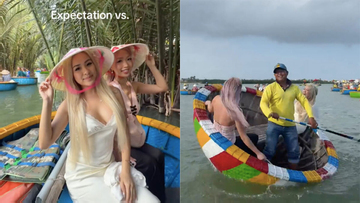 Clip 2 cô gái Tây quay tít trên thuyền thúng Hội An thu hút 27 triệu lượt xem