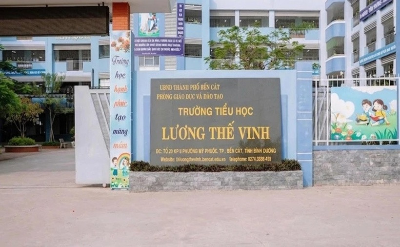 Trường tiểu học Lương Thế Vinh (phường Bến Cát, TP.HCM). (Ảnh: Website nhà trường)