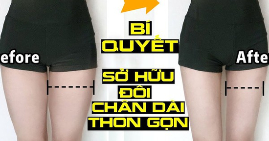 Món ăn và bài tập giúp đôi chân thon gọn hơn