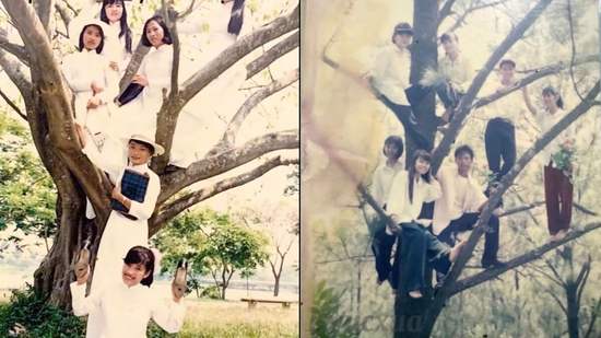 Dân mạng trẻ thắc mắc tại sao thế hệ 7x, 8x toàn chụp ảnh trên cây