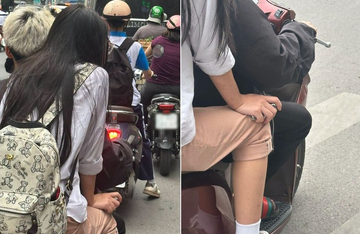 Bức ảnh 'combo cá biệt' của 2 bạn trẻ trên phố gây xôn xao MXH: Lộ chi tiết khiến phụ huynh 'khóc thét'