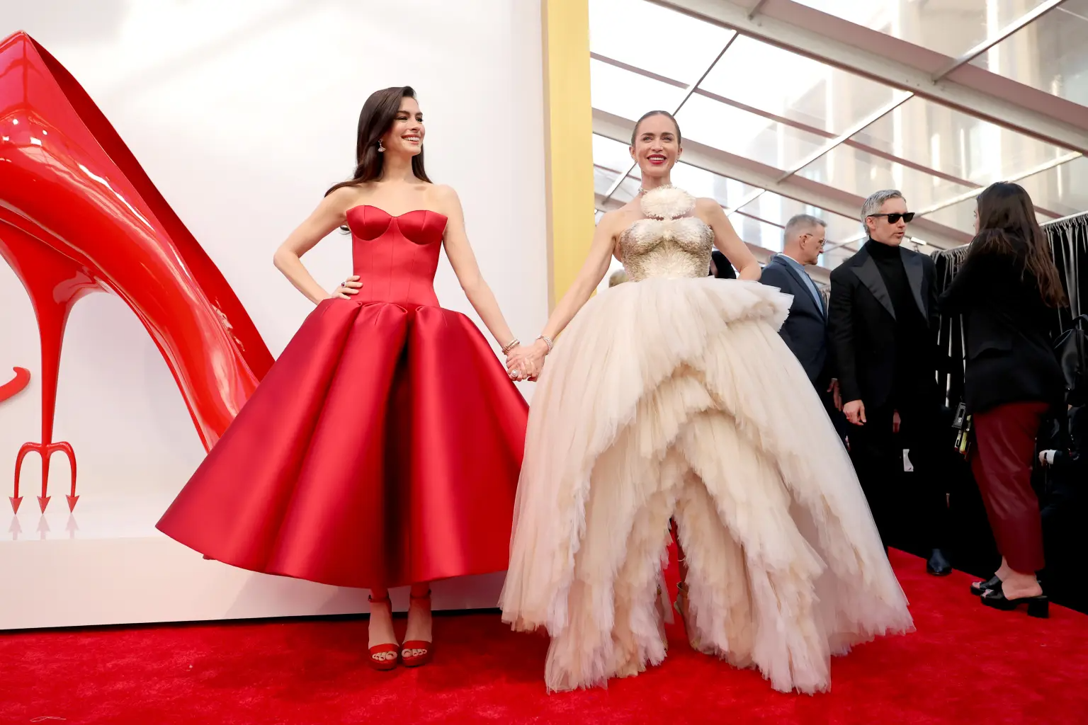 anne hathaway emily blunt attend 126061834