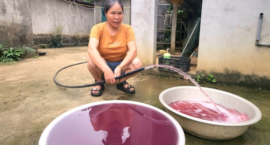 Vụ nước giếng màu tím: Công ty gây ô nhiễm phải tạm dừng hoạt động ngay