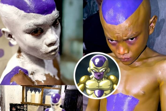 Cười ra nước mắt với màn cosplay Frieza bằng... sơn tường gây bão MXH