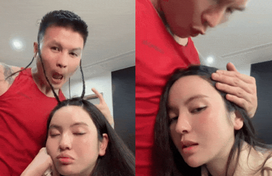 Quang Hải chiều Chu Thanh Huyền cỡ này: Tự tay gỡ tóc rối cho vợ, đứt một sợi đổi một chiếc vòng hiệu