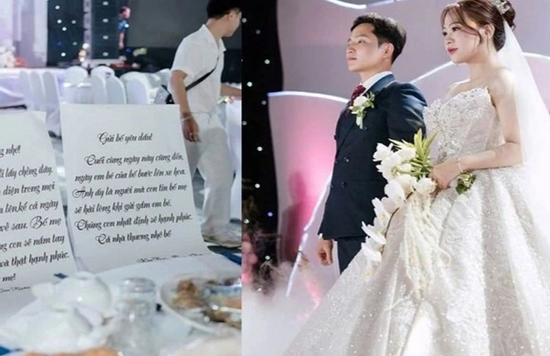 Hai chiếc ghế trống trong đám cưới và lời nhắn gửi cha mẹ của cô dâu ở Hà Tĩnh gây xúc động