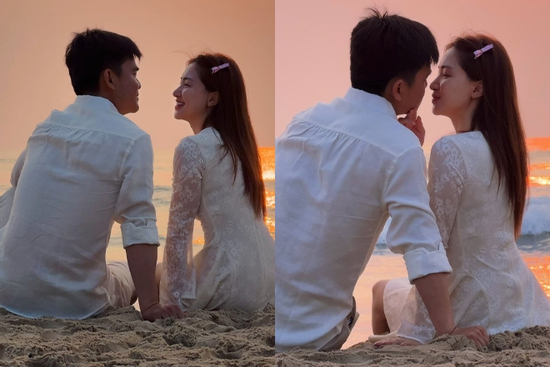 Hòa Minzy khoe hạnh phúc ngọt lịm bên Đại úy Thăng Văn Cương