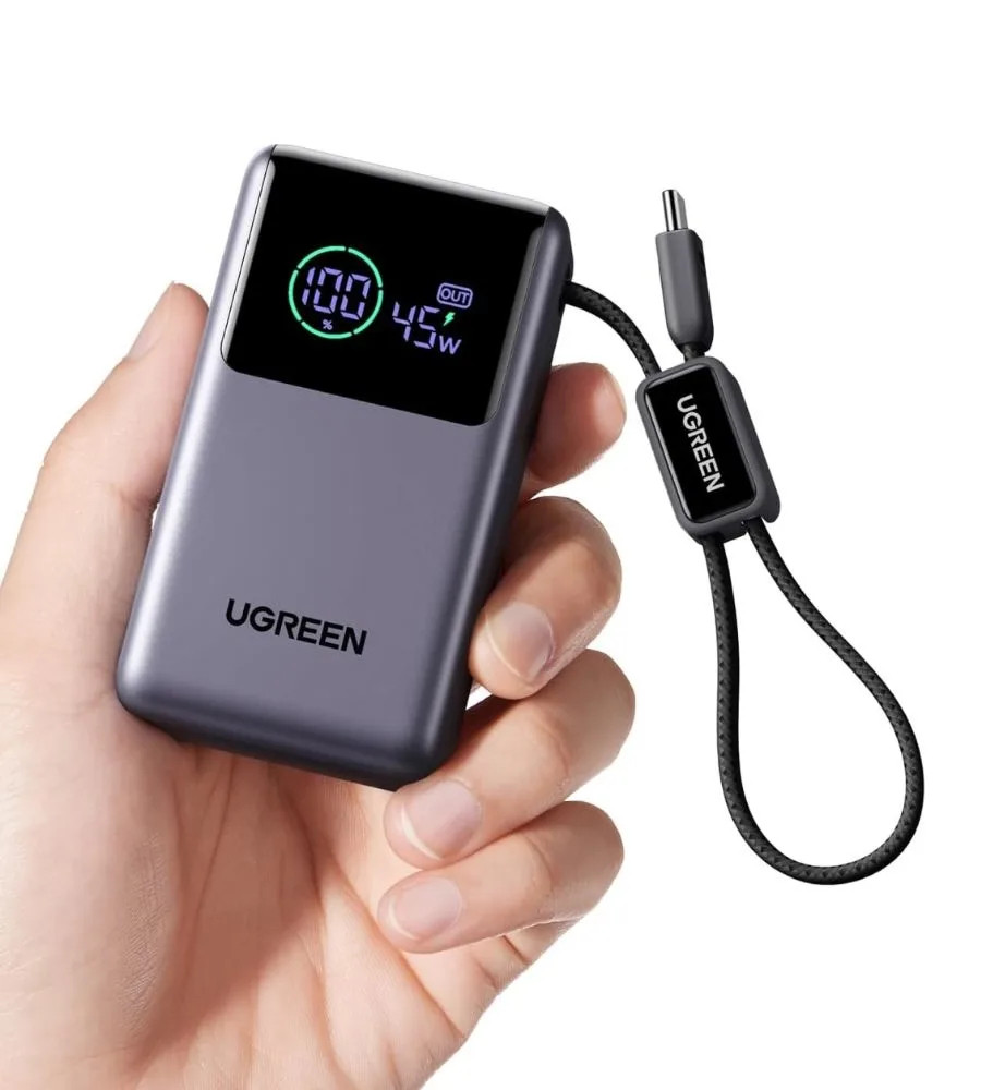 ugreen nexode pro power bank 10000mah 45w built in cable q82 w900 h