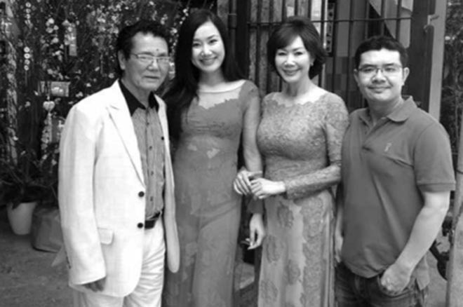 Hình ảnh kỷ niệm của gia đình NSƯT Thúy Hoa.