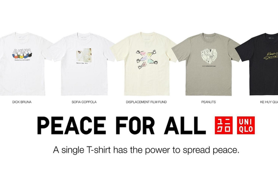 UNIQLO ra mắt áo thun PEACE FOR ALL, hợp tác cùng nghệ sĩ đoạt giải Oscar để lan tỏa thông điệp hòa bình