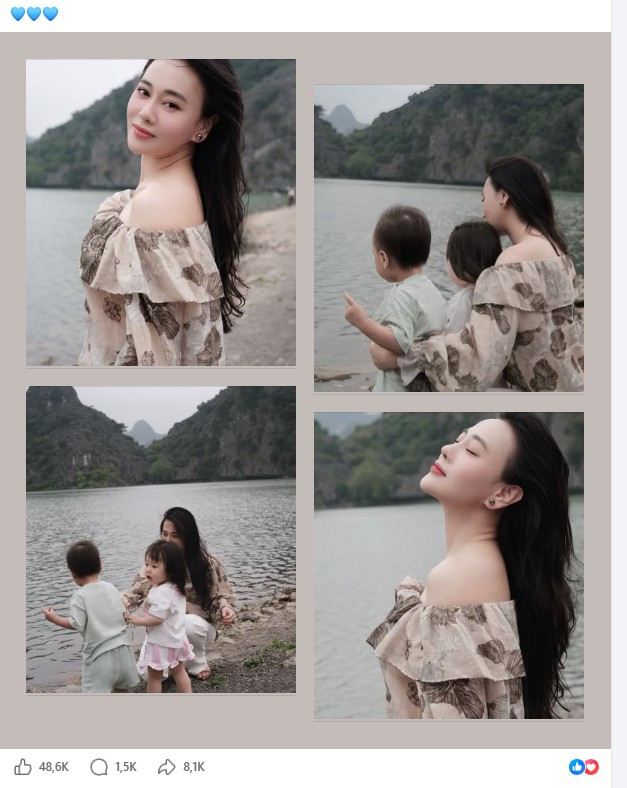 Diễn viên Phương Oanh xuất hiện giải dị, xinh đẹp sau biến cố, khoảnh khắc bên 2 con gây 'bão' mạng - Ảnh 4.