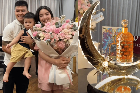 Quang Hải 'chơi lớn' tặng Chu Thanh Huyền set đồ gần 600 triệu, cả Việt Nam chỉ có 2 set