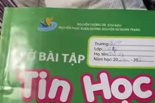 Đường link vở Tin học lớp 3 dẫn đến 'web đen', đơn vị phát hành sách thông báo khẩn