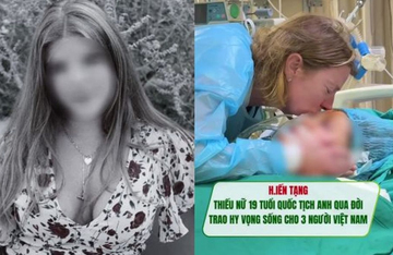 Gia thế gây chú ý của cô gái người Anh 19 tuổi hiến tạng cứu 3 người Việt