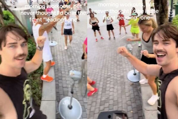 Du khách Hà Lan 'quẩy' aerobic với các bà, các mẹ khiến dân mạng cười bò