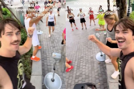 Du khách Hà Lan 'quẩy' aerobic với các bà, các mẹ khiến dân mạng cười bò