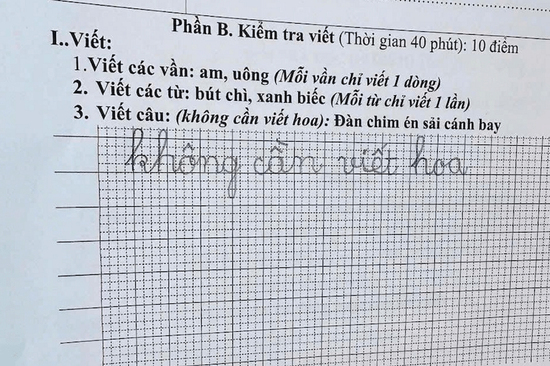 Phụ huynh khoe bài tập của con học lớp 1, dân mạng đọc xong chỉ biết ôm bụng cười: 'Bảo sao mẹ không yên tâm'