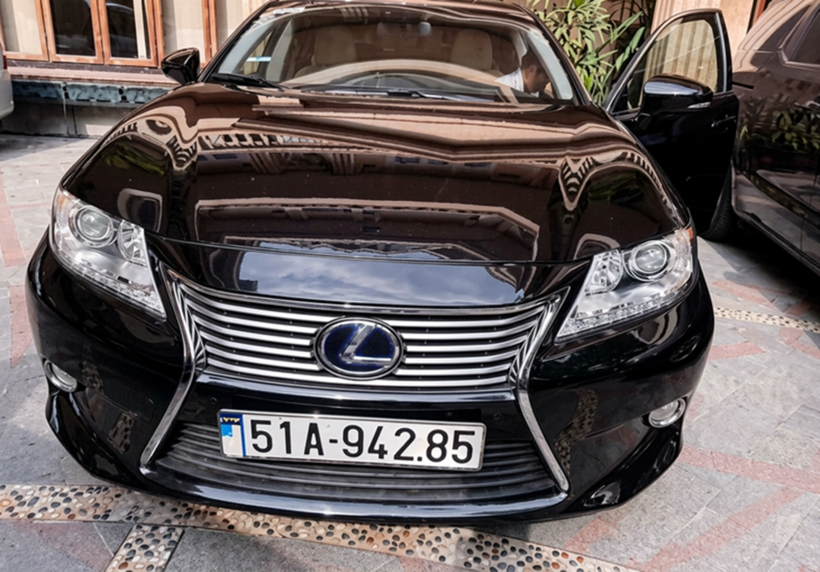 Chiếc Lexus. Ảnh: Tuổi Trẻ