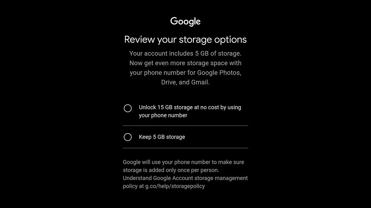 Google thử nghiệm giảm dung lượng Gmail miễn phí xuống 5GB插图 6gis5ha8.png