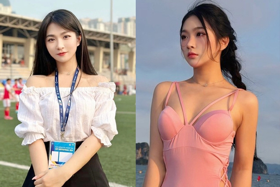 Nhan sắc dịu dàng của 'hot girl bóng đá' khiến '500 anh em' gục ngã