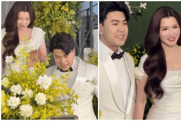 Lễ ăn hỏi Akira Phan và vợ CEO hôm nay: Sính lễ kim cương khủng, 3 con riêng của cô dâu đến chúc phúc