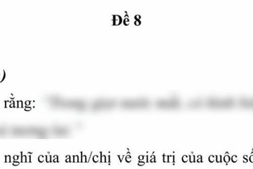 Đề văn về GIỌT NƯỚC MẮT được thảo luận căng nhất hiện nay: Người chê 'quá', người khen càng đọc càng hay