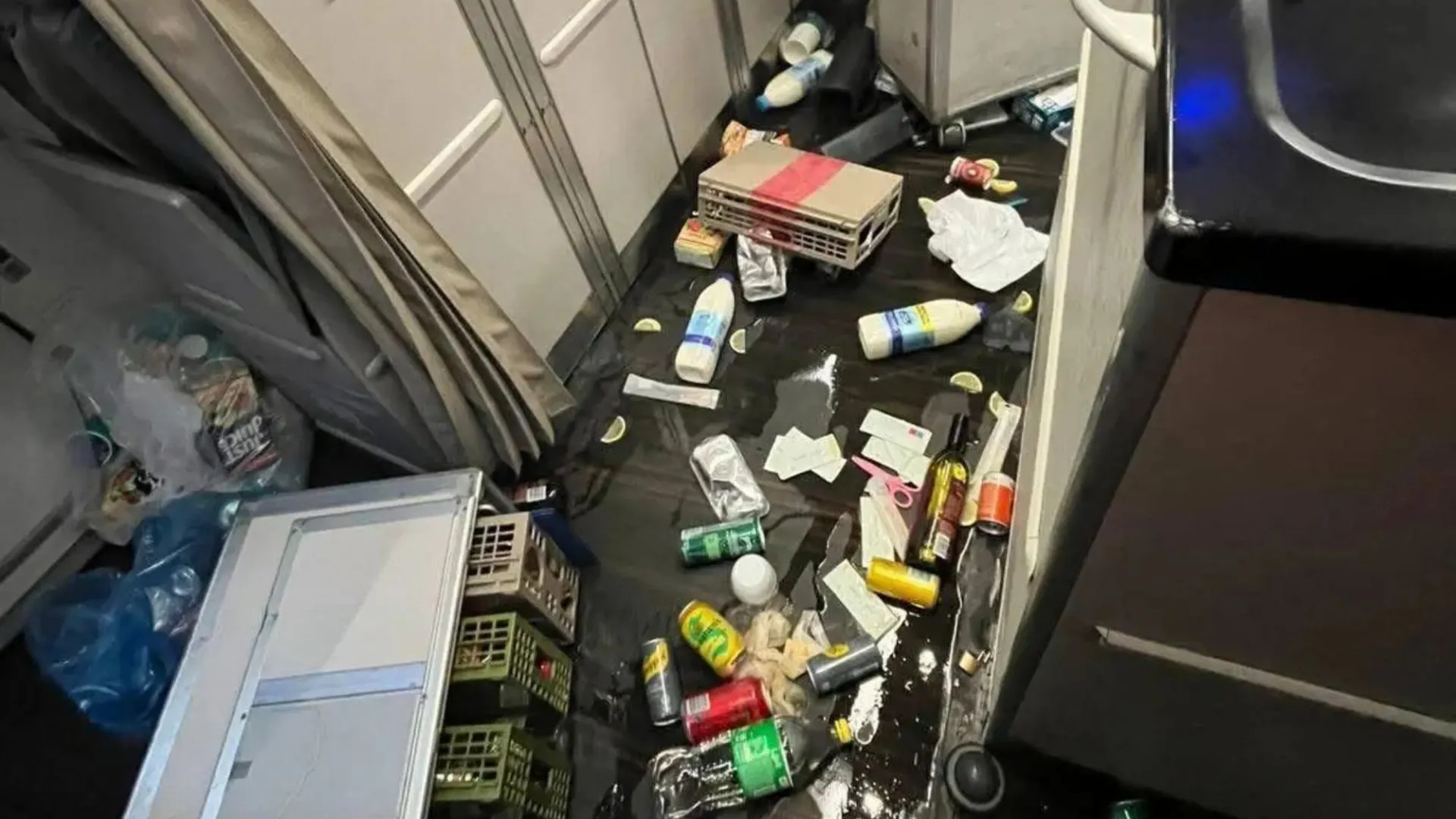Eight passengers rushed to hospital after 'drop tower turbulence' on flight as items flew in air & travellers 'screamed'