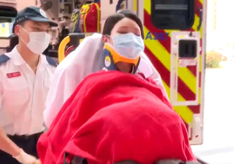 Eight passengers rushed to hospital after 'drop tower turbulence' on flight as items flew in air & travellers 'screamed'