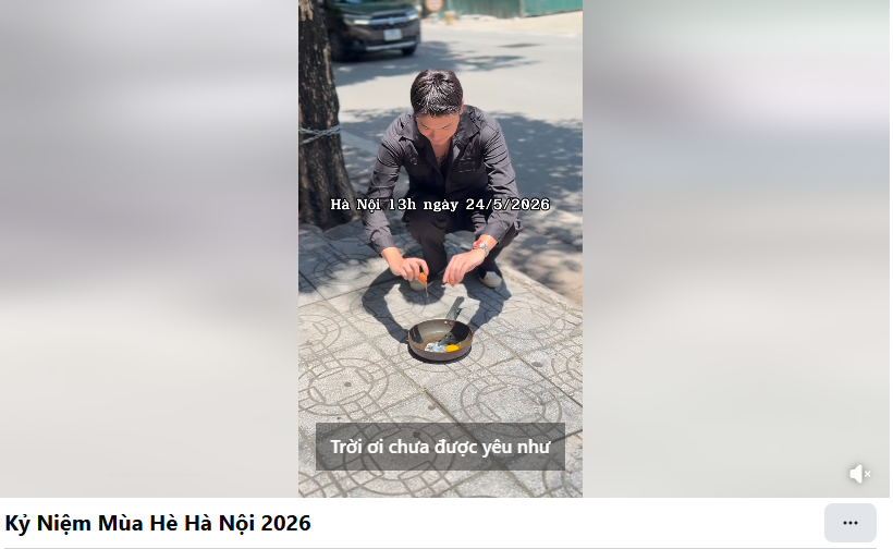 Cảnh báo hành động rán trứng ngoài đường nhiều người làm ngày nắng nóng - Ảnh 1.