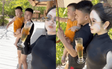 Chu Thanh Huyền diện bikini gợi cảm đi biển nhưng màu da mặt và cổ cực lệch tông giật spotlight