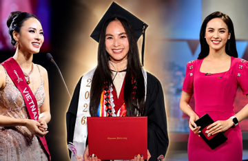 Á hậu Việt vừa nhận bằng thạc sĩ tại Mỹ: Học vấn nổi bật, từng làm BTV của VTV
