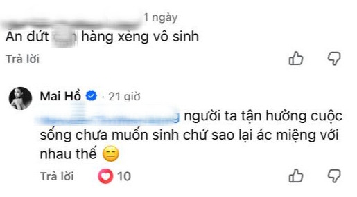 Mai Hồ phản bác lại bình luận khiếm nhã so sánh cô với Hari Won.